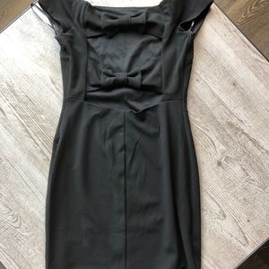 BLACK BOW LULUS DRESS
